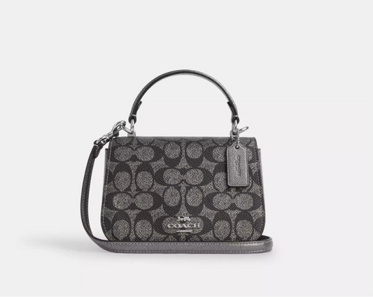 NWT Coach Lysa Top Handle Bag In Signature Canvas