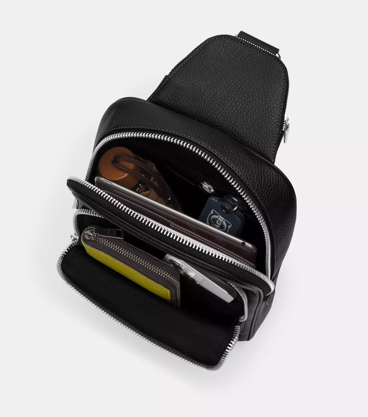 NWT Coach Ethan Pack Sling Bag In Blocked Signature Canvas & Leather