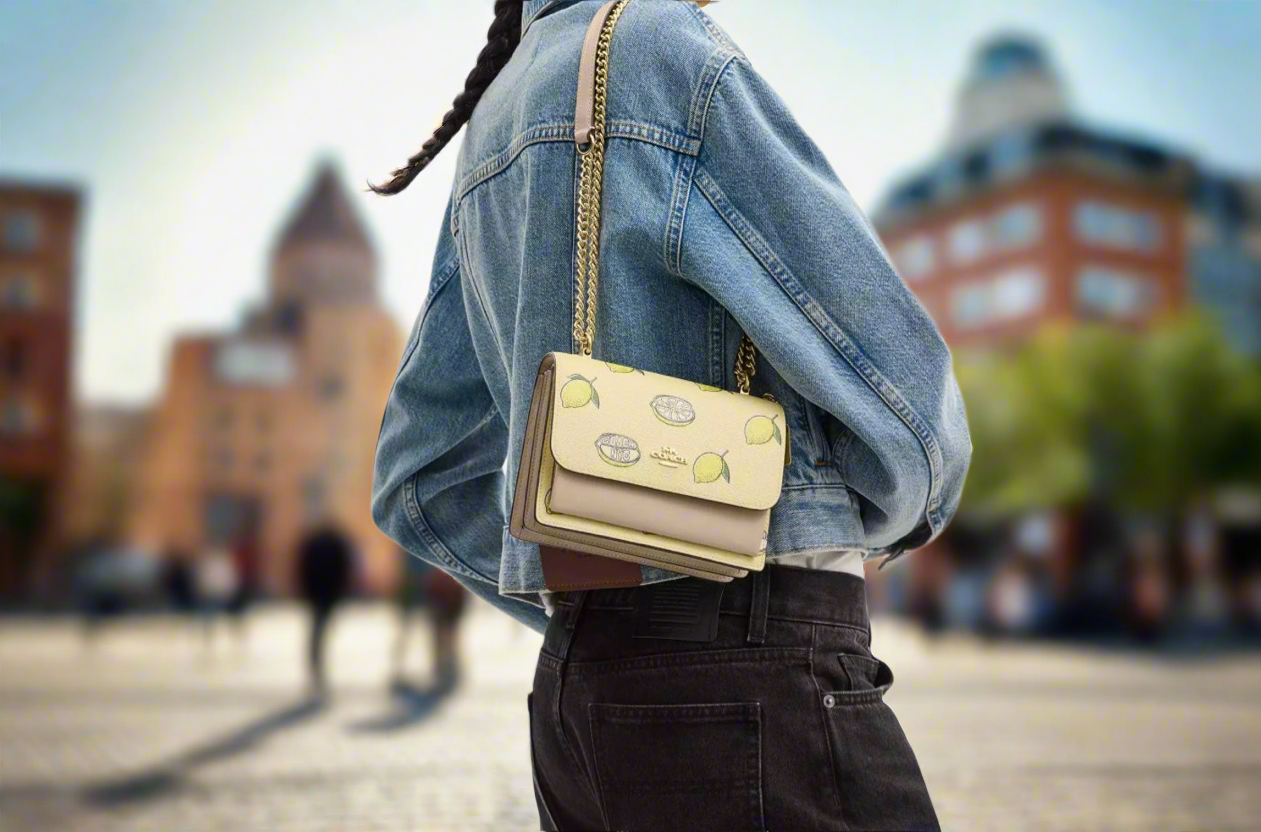 NWT Coach Mini Klare Crossbody Bag With Lemon Print