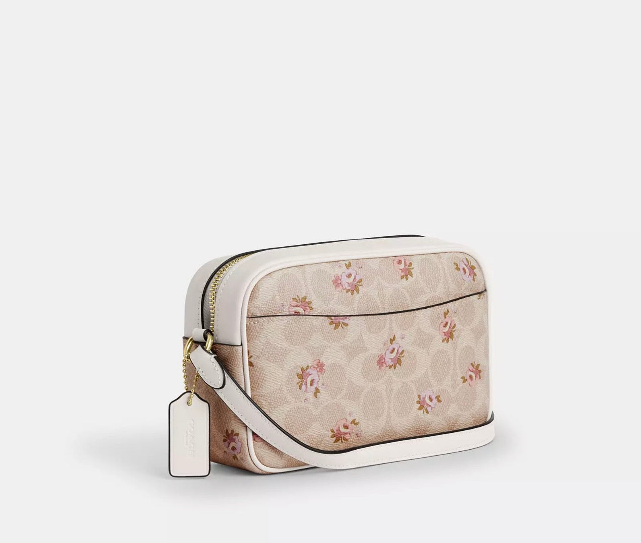 NWT Coach Mini Jamie Camera Bag In Signature Canvas With Floral Print