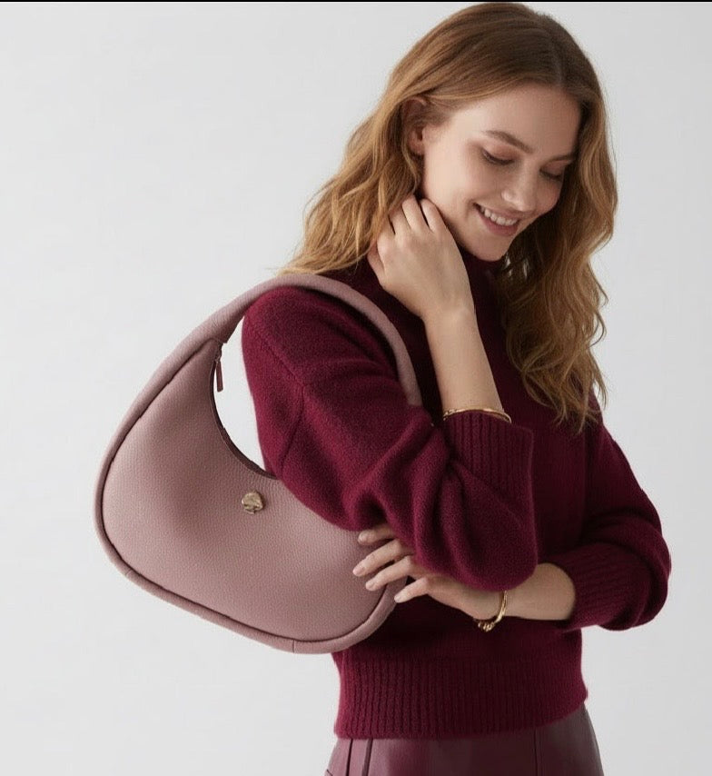 NWT Kate Spade Large Kayla Crescent Leather Shoulder Bag