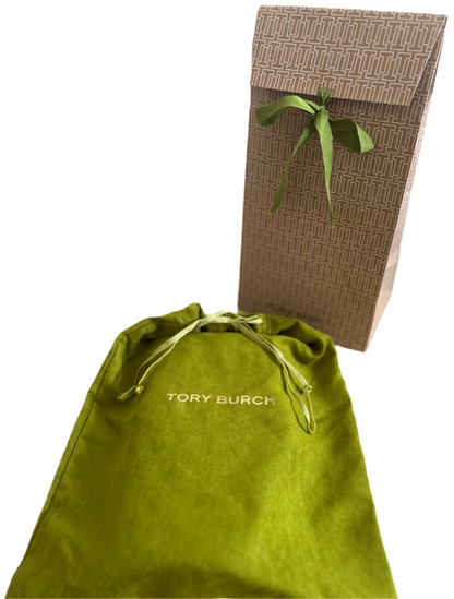 NWT Tory Burch Kira Chevron Black Clutch/Shoulder Bag With Dust Bag