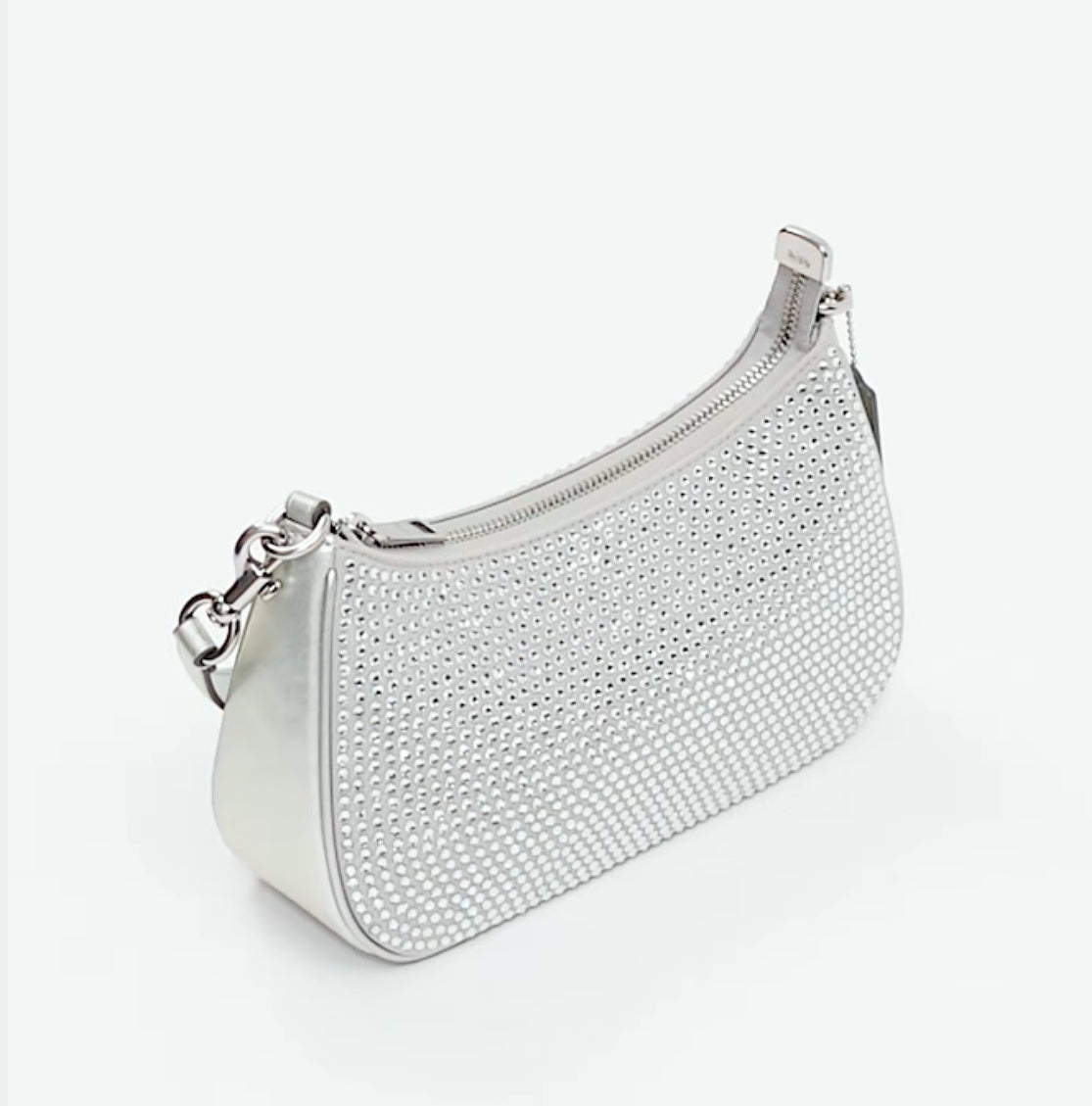 Coach Teri Shoulder Bag With Crystal In Silver