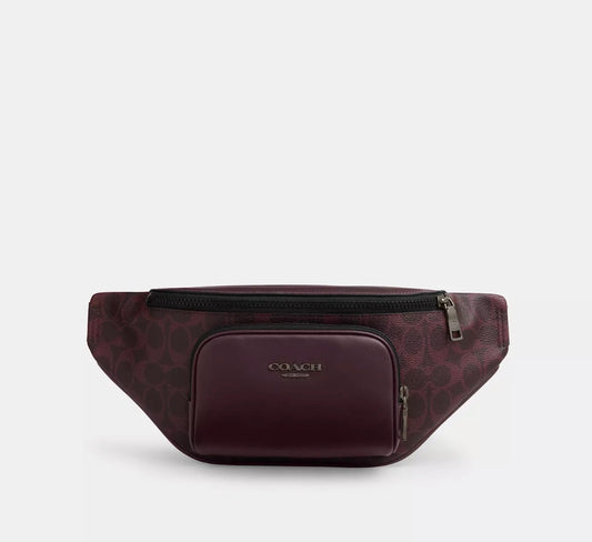 NWT Coach Racer Small Belt Bag Sling Bag In  Signature Canvas