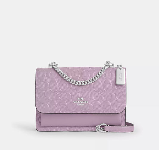 NWT Coach Klare Crossbody Bag In Signature Leather In Light Violet