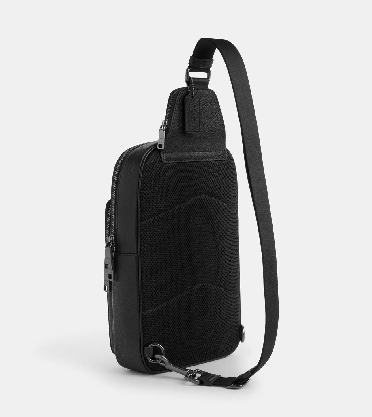 NWT Coach Ethan Pack Sling Bag In Blocked Signature Canvas & Leather