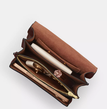 NWT Coach Mini Klare Crossbody Bag  In Gold/Maple