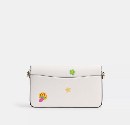 NWT Coach Mila Leather Crossbody With Sticker Print with Dust Bag