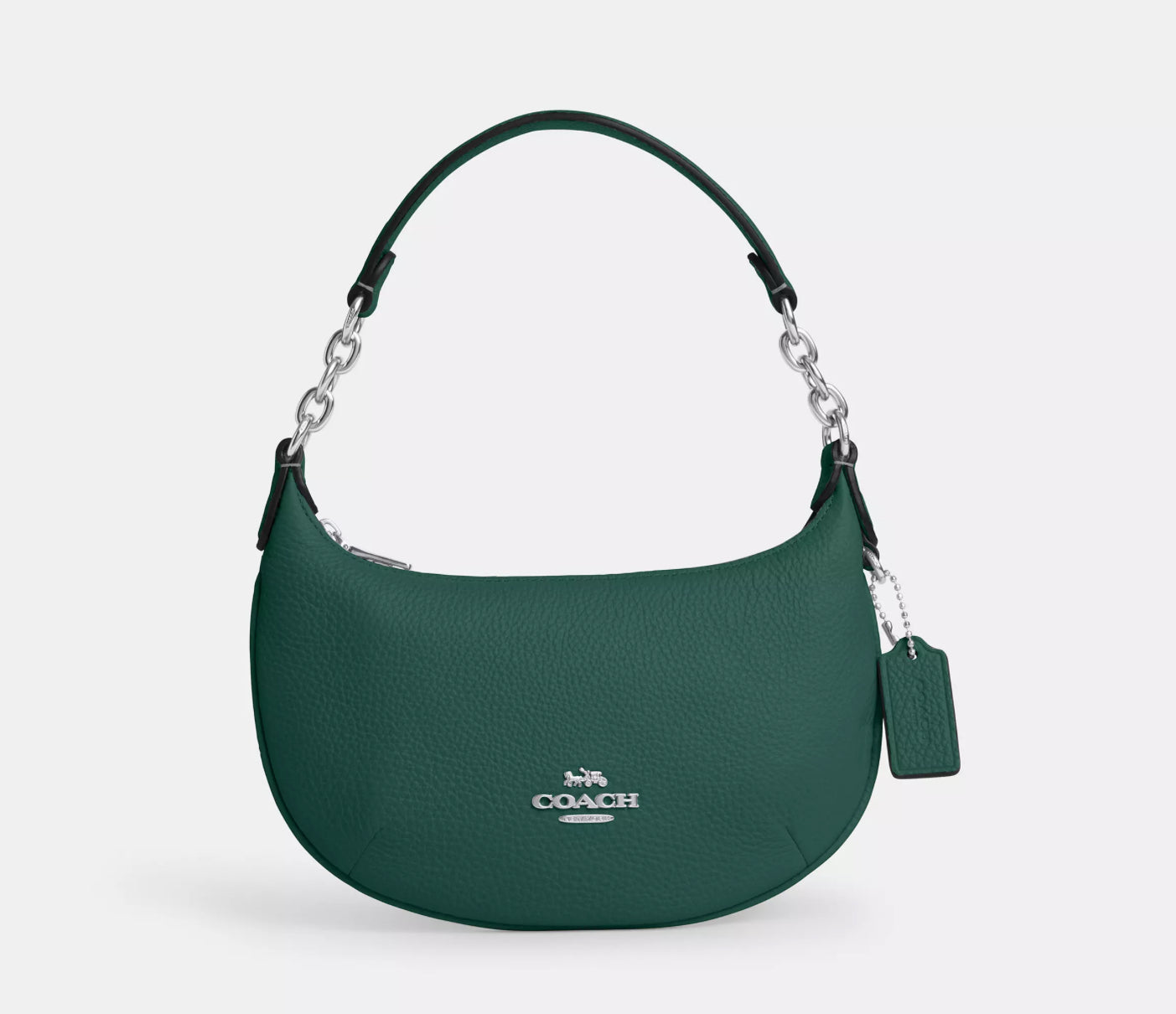 Coach Mini Payton Bag Leather Handbag in Gold/ Emerald Green