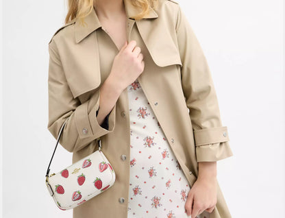 NWT Coach Nolita 19 Shoulder bag/Wristlet with Strawberry Print