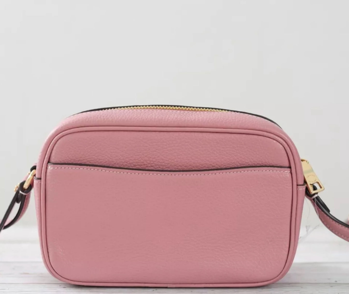 Coach Leather Mini Jamie Camera Crossbody Bag In True Pink