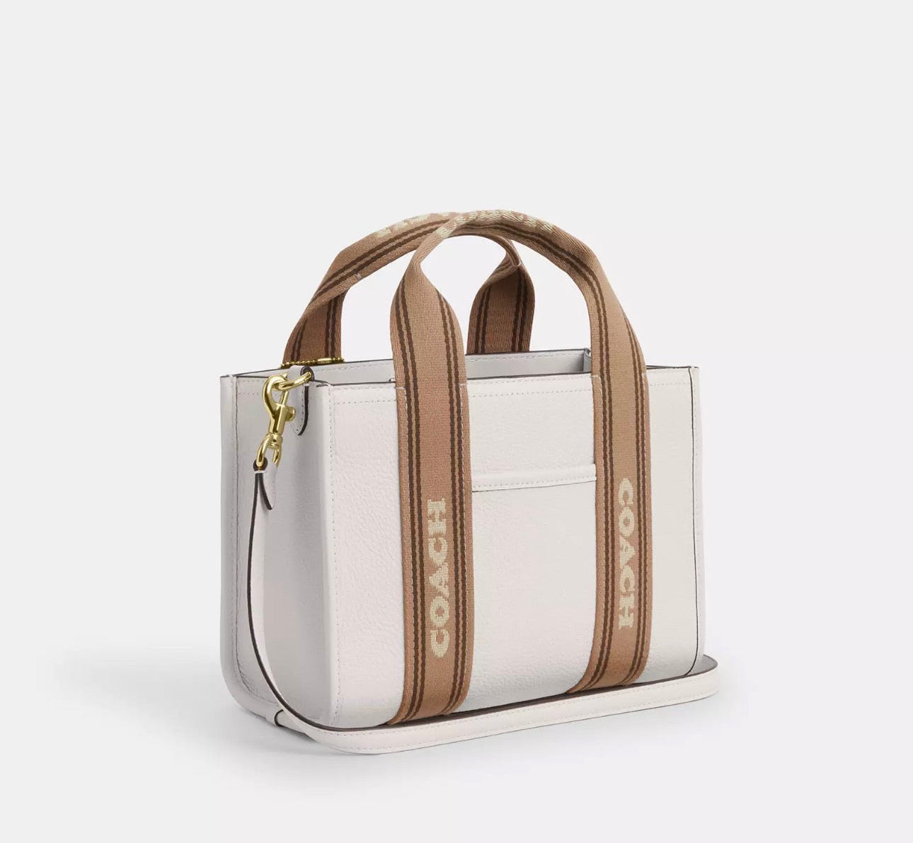 NWT Coach Leather Smith Tote Bag 24 in Chalk