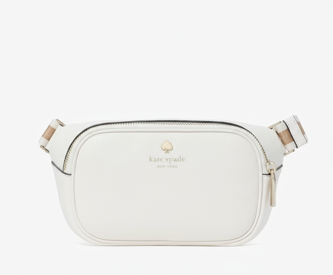 NWT Kate Spade Emma Leather Belt Bag In Parchment