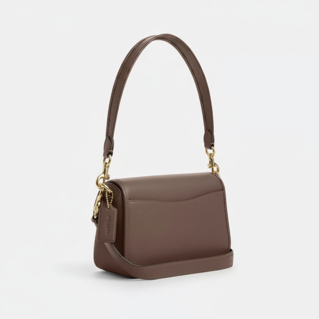NWT Coach Hadley Shoulder Bag In Dark Stone