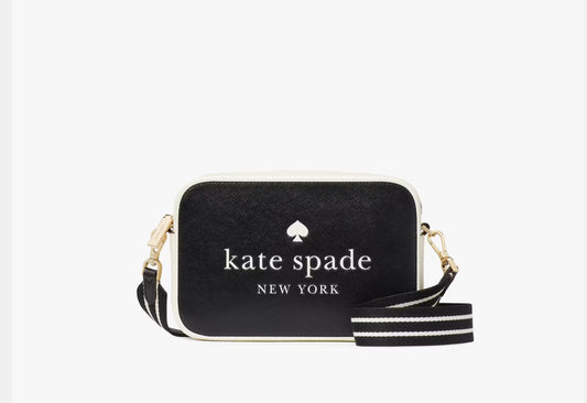 NWT Kate Spade Saffiano Leather Oh Snap Camera Bag In Black