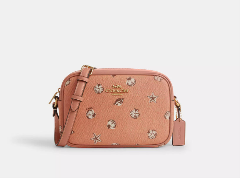 NWT Coach Medium Jamie Camera Bag With Shell Print