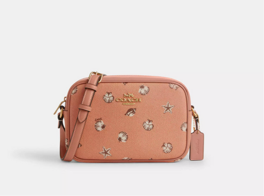 NWT Coach Medium Jamie Camera Bag With Shell Print