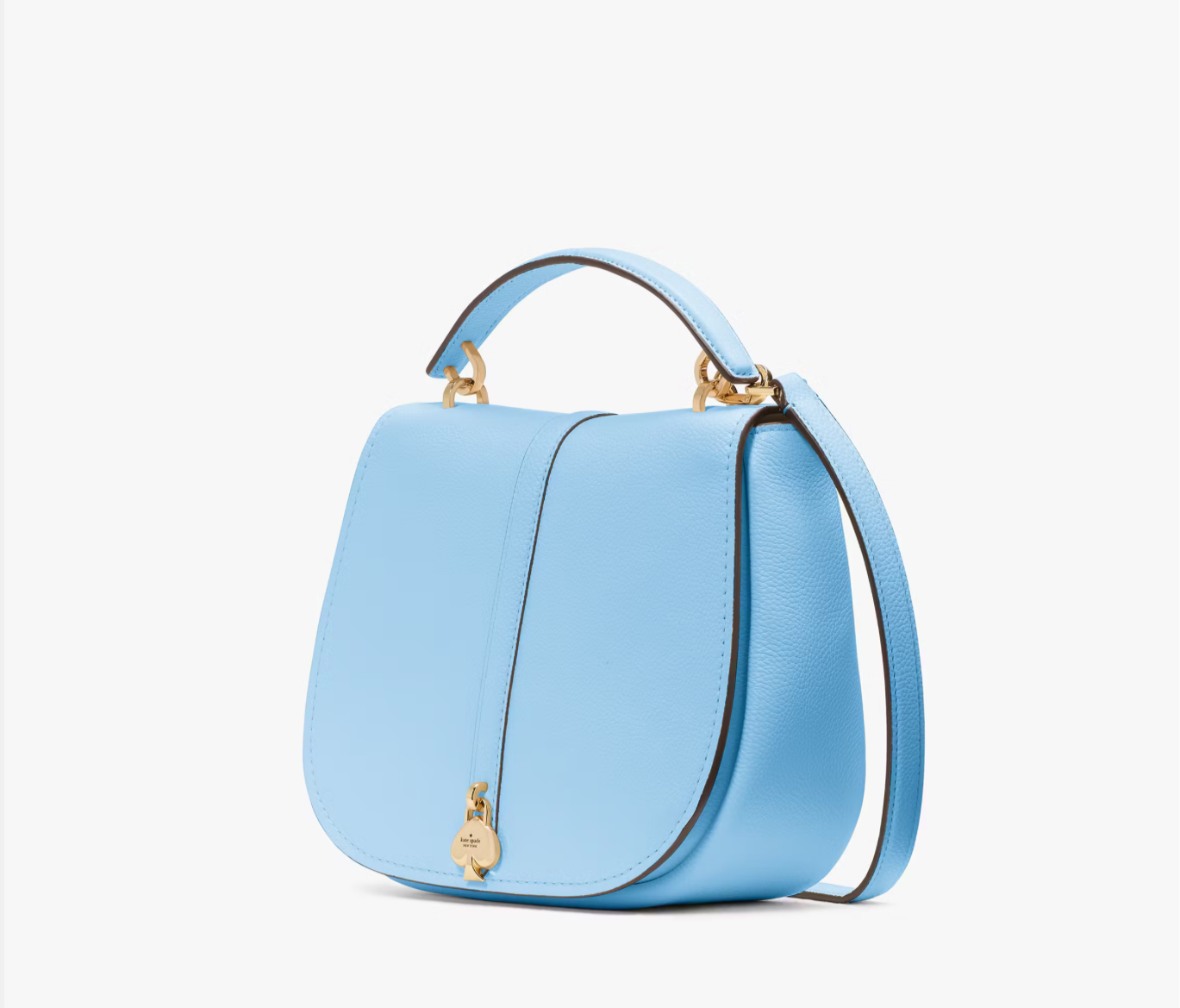 NWT Kate Spade Kayla Pebbled Leather Saddle Bag