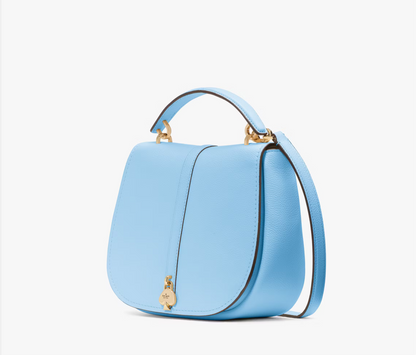 NWT Kate Spade Kayla Pebbled Leather Saddle Bag