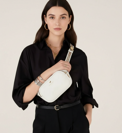 NWT Kate Spade Emma Leather Belt Bag In Parchment