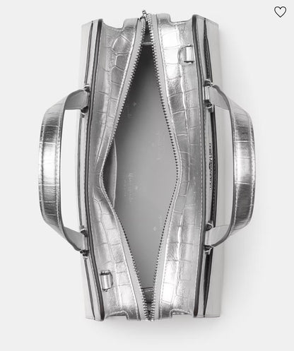 NWT Kate Spade Madison Metallic Croc Embossed Leather Medium Satchel