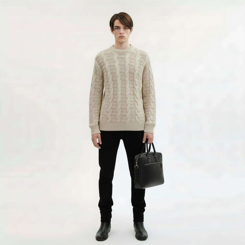 NWT Coach Ethan Slim Brief Laptop Leather Bag In Black