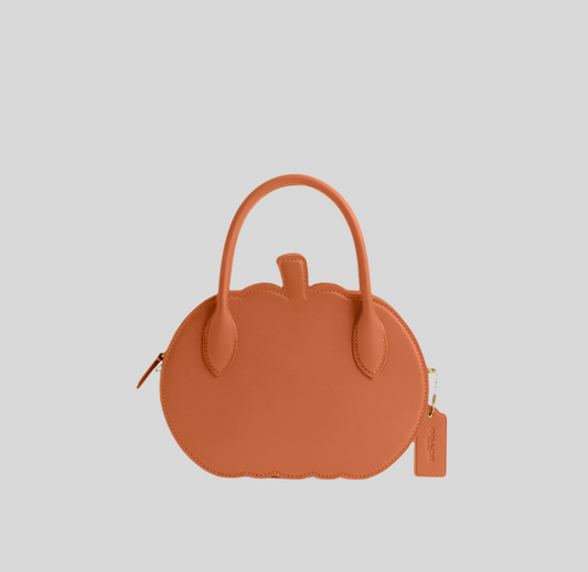 NWT Coach Pumpkin Bag In Leather