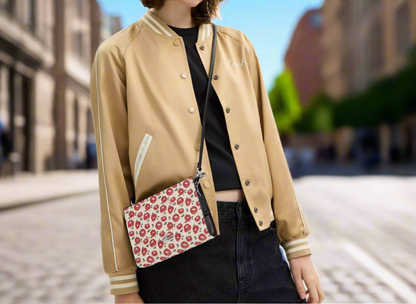 NWT Coach Slim Crossbody Bag With Floral Print
