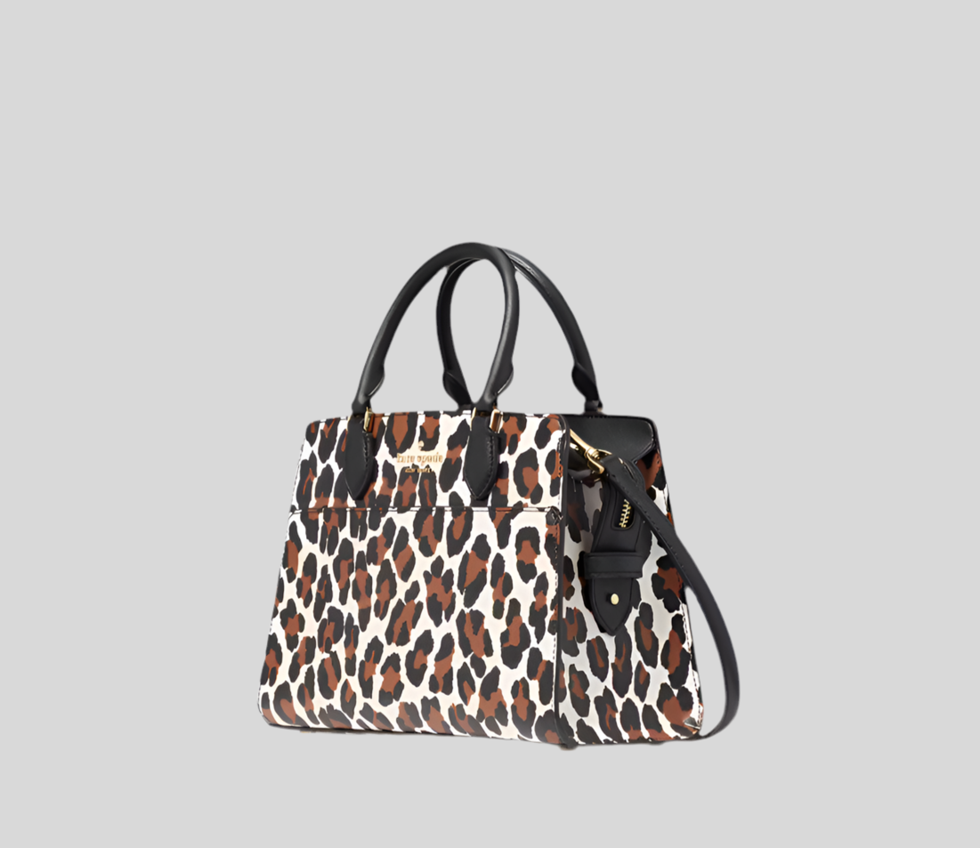 NWT Kate Spade Madison Leopard Print Convertible Handbag KI363