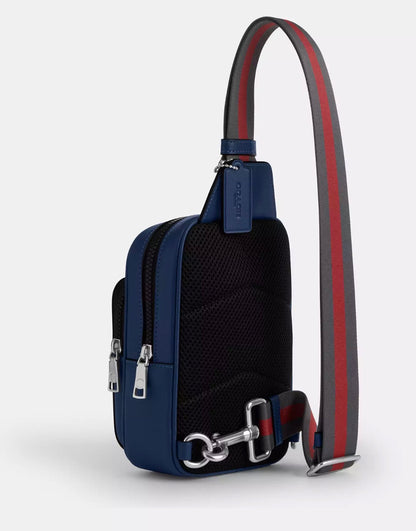NWT Coach Unisex Racer Sling Pack In Smooth Calf Leather