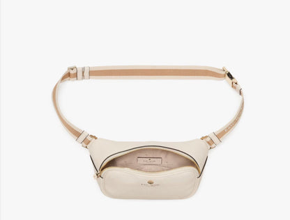 NWT Kate Spade Emma Leather Belt Bag In Parchment
