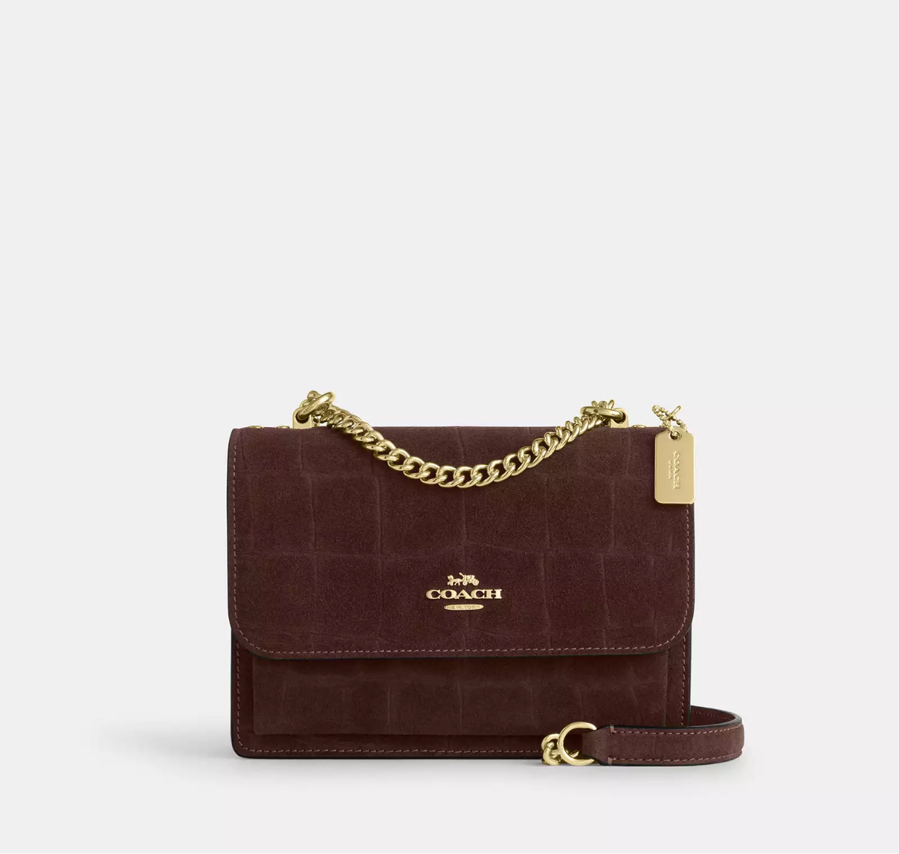 NWT Coach Mini Klare Crossbody Bag  In Gold/Maple