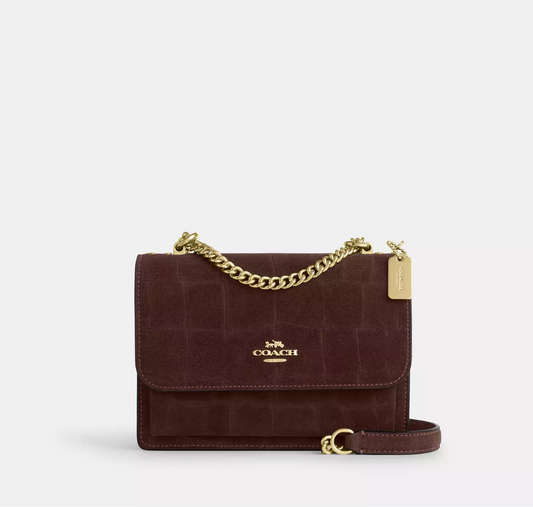 NWT Coach Mini Klare Crossbody Bag  In Gold/Maple