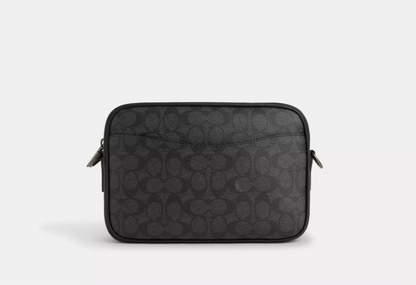 NWT Coach Unisex Elias Crossbody Bag In Signature Canvas & Leather