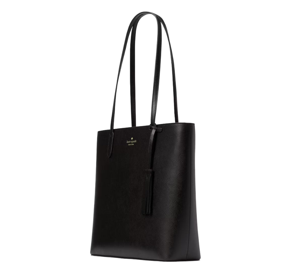 NWT Kate Spade Leather Jana Tote Zipper closure In Black