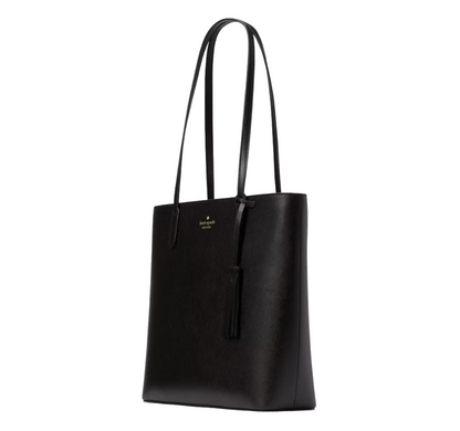 NWT Kate Spade Leather Jana Tote Zipper closure In Black