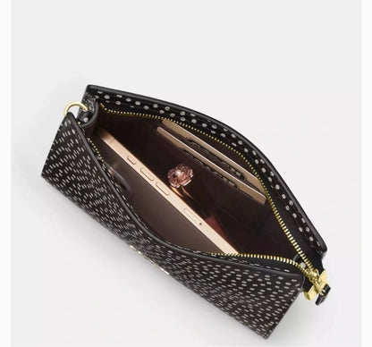 NWT Coach Slim Crossbody Leather Bag With Spot Print
