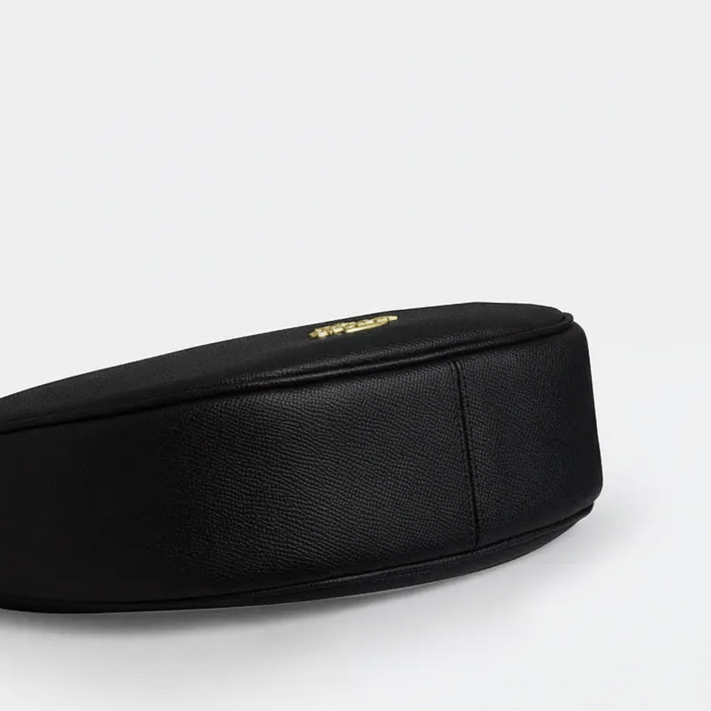 Coach Aria Shoulder/Crossbody Leather Bag In Gold/Black