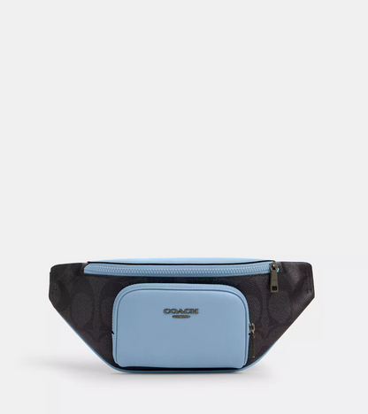 NWT Coach Racer Small Belt Bag In Maxi Signature Canvas