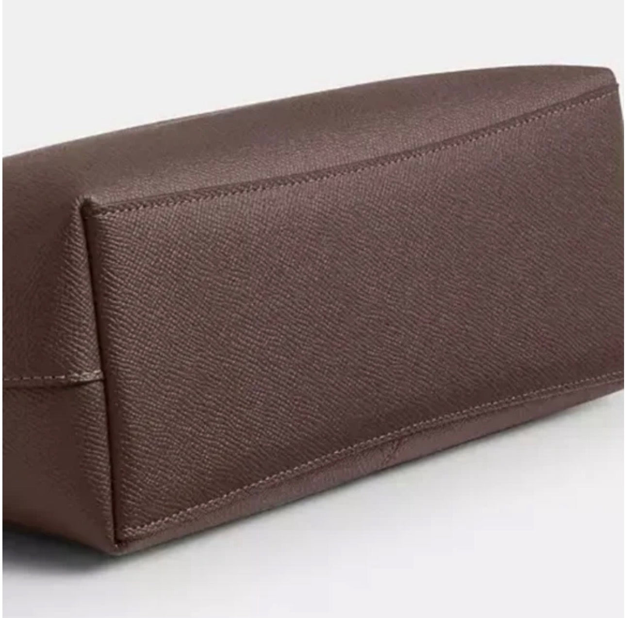 NWT Coach Leather Fiona Zip Tote In Gold/Dark Stone