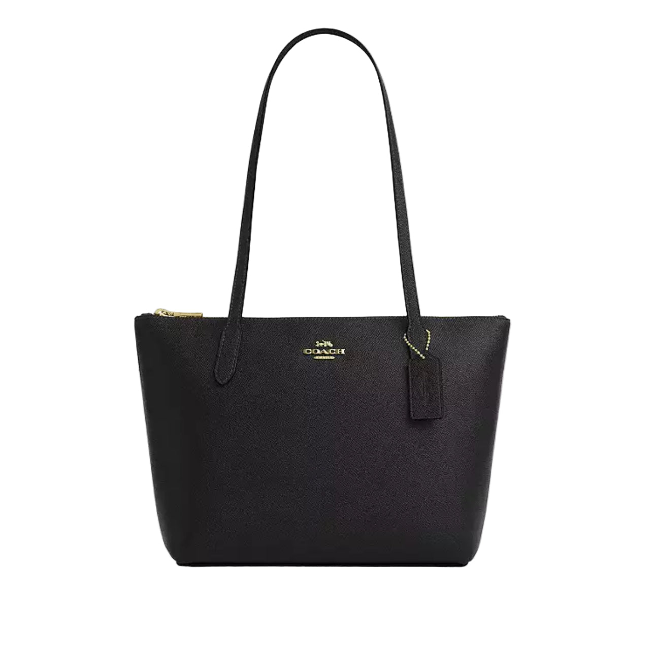 NWT Coach Fiona Zip Tote In Leather Gold/Black