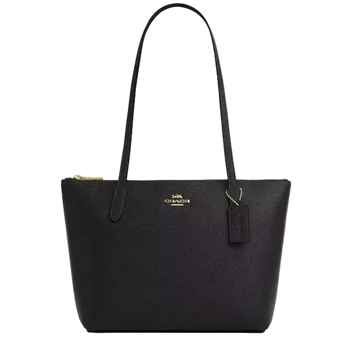 NWT Coach Fiona Zip Tote In Leather Gold/Black