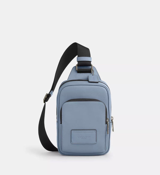 NWT Coach Unisex Racer Sling Pack In Smooth Calf Leather