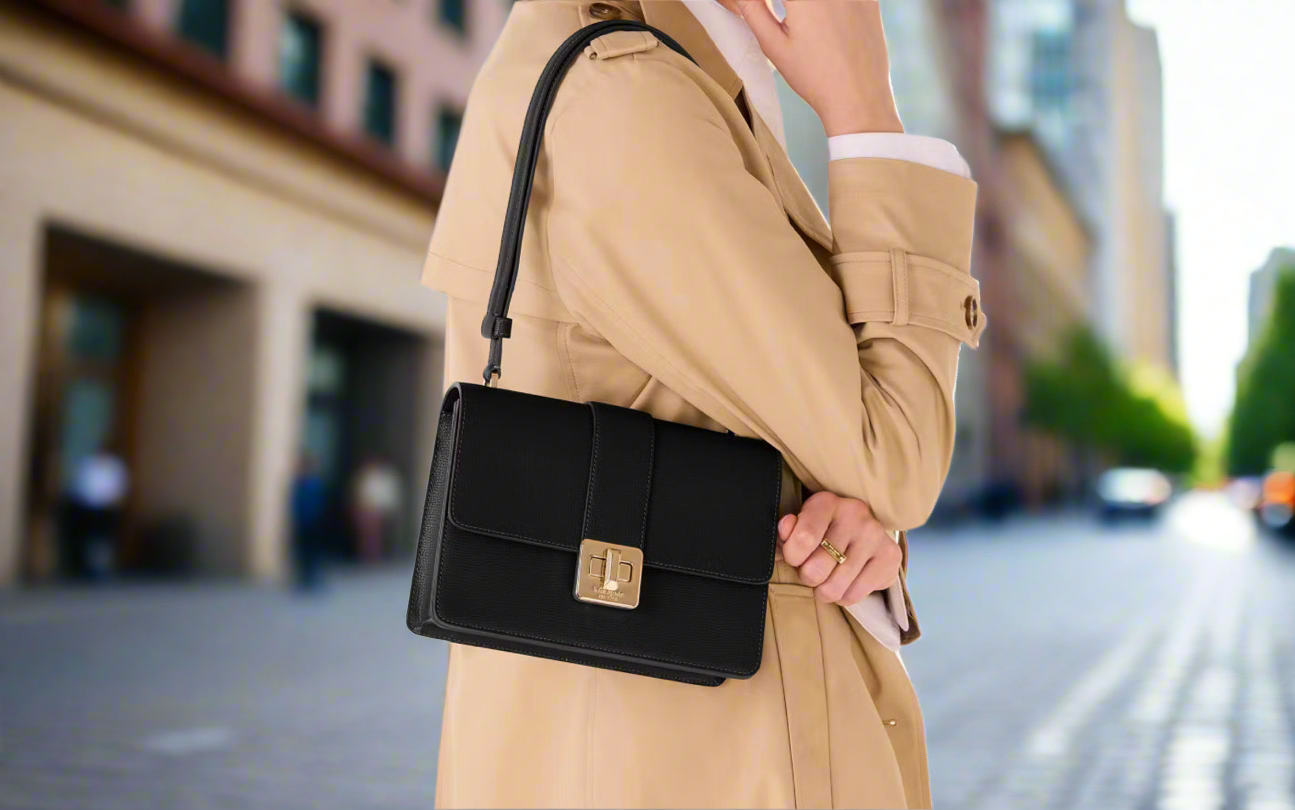 NWT Kate Spade Phoebe Turnlock Leather Shoulder/Crossbody Bag