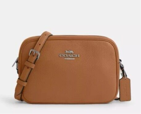 Coach Leather Jamie Camera MEDIUM Crossbody Bag Tan