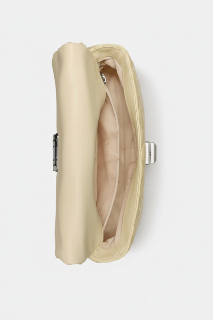NWT Kate Spade Carey Quilted Leather Small Flap Crossbody Bag Lemon Fondant