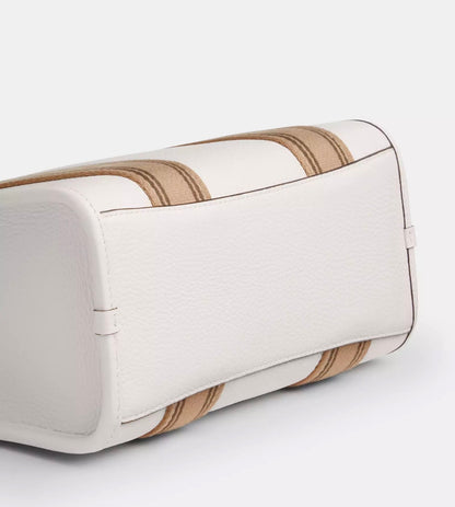 NWT Coach Leather Smith Tote Bag 24 in Chalk