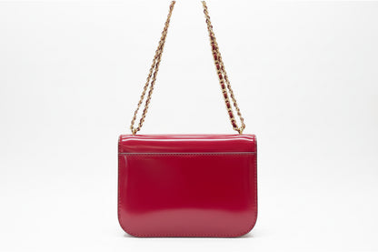 NWT Tory Burch Britten Smooth Small Adjustable Leather Shoulder/ Crossbody Bag In Red