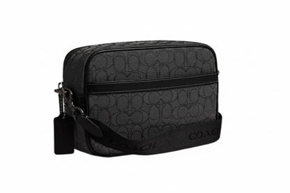 NWT Coach Camera Bag In Signature Jacquard In Black