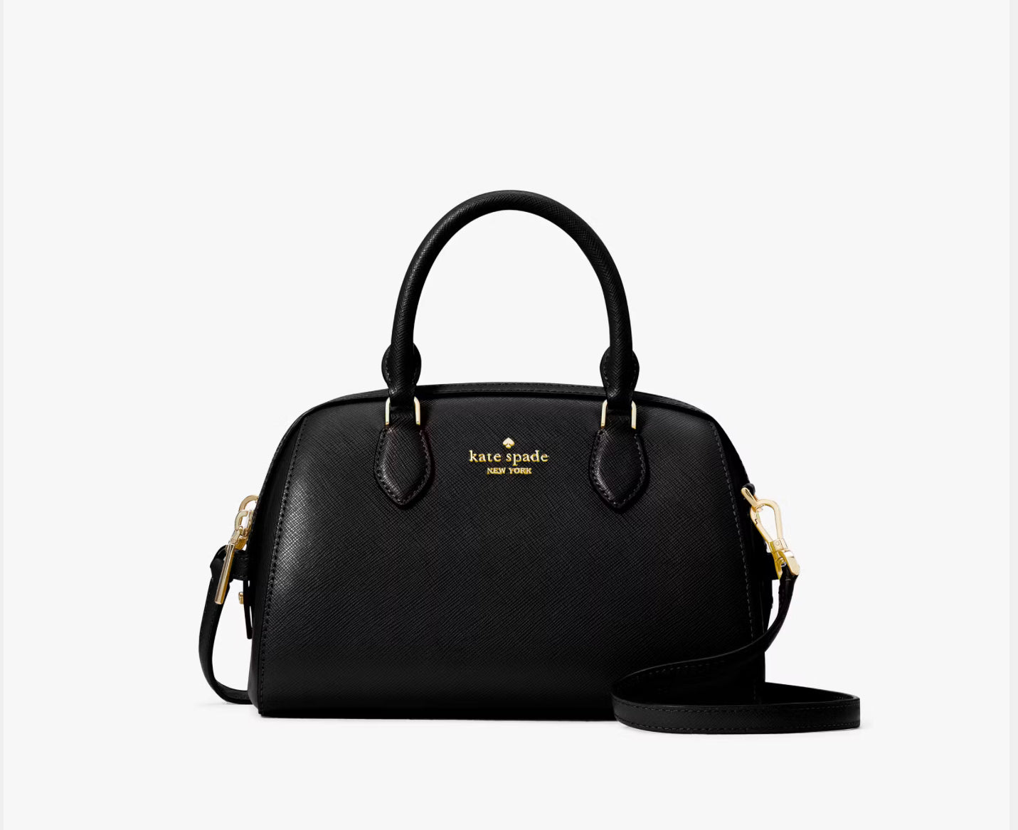 NWT Kate Spade Leather Madison Small Dolly Duffle Crossbody Bag In Black